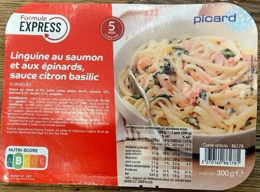 Pâtes aux fruits de mer Picard : saveurs, calories et avis clients