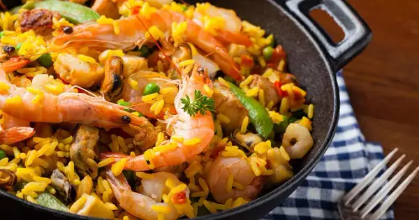 Recette de paella cookeo poulet et fruits de mer rapide et savoureuse